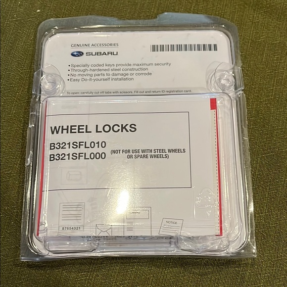 Subaru Wheel Locks Set - Picture 2 of 4